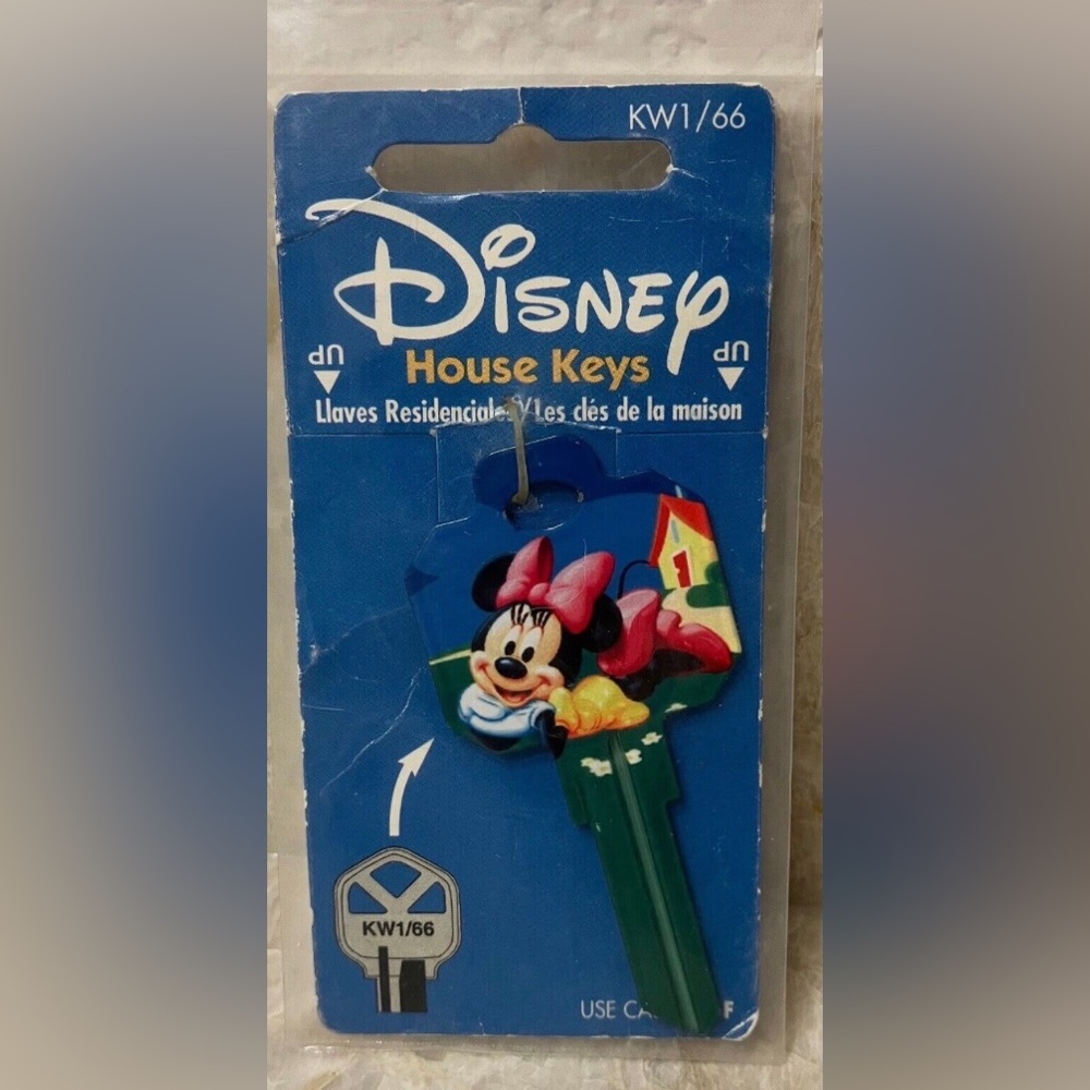 Disney Minnie Mouse KW1/66 Blank Two-Sided House Key House